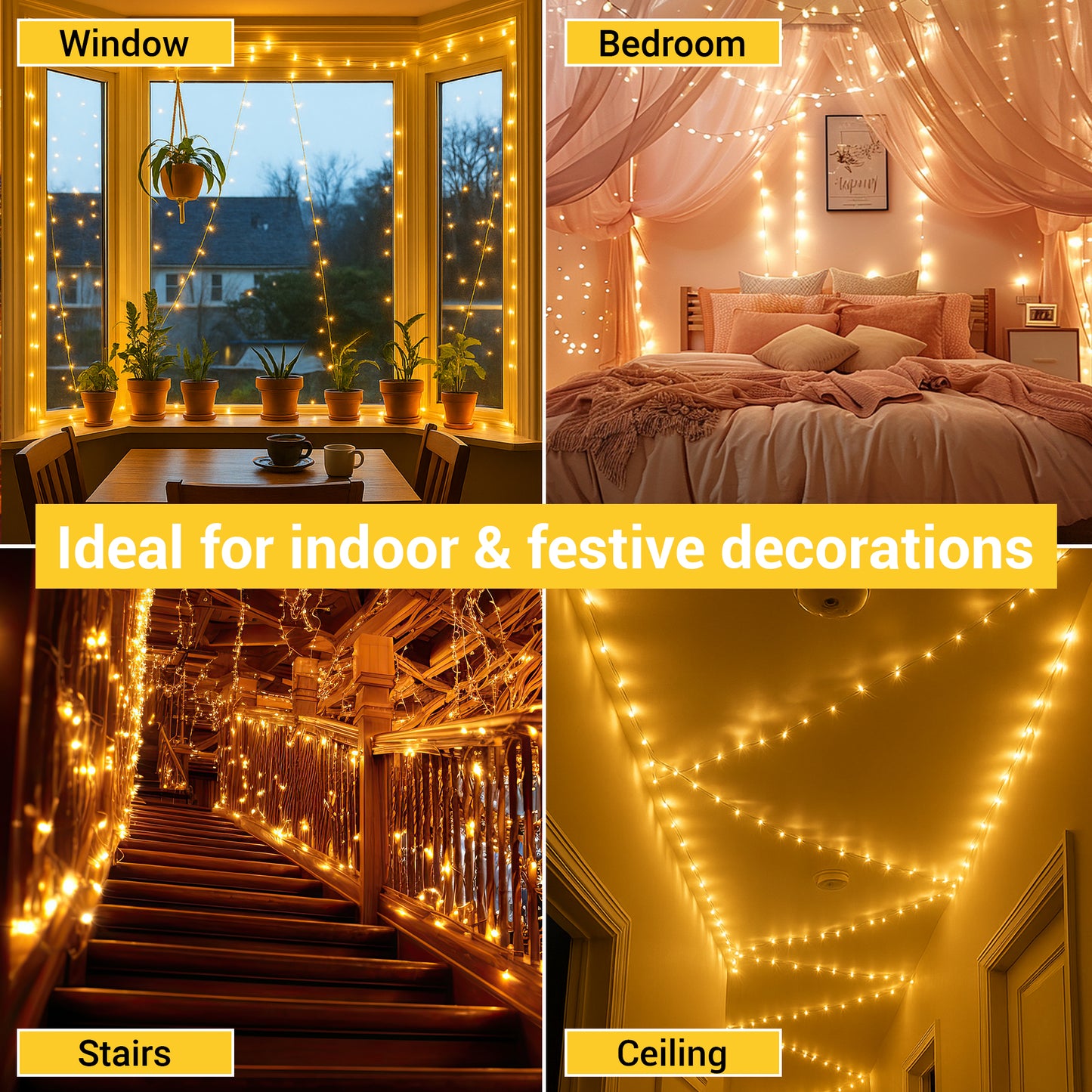 LED lights - 60ft - Magnetically connected